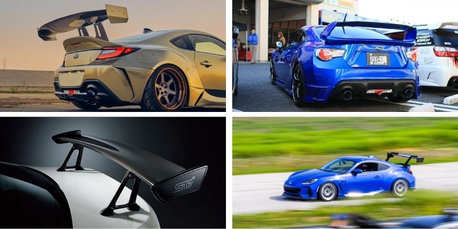 Các Cách Độ Xe Subaru BRZ - Chiến Mã 2025 1 Độ cánh gió trên Subaru BRZ