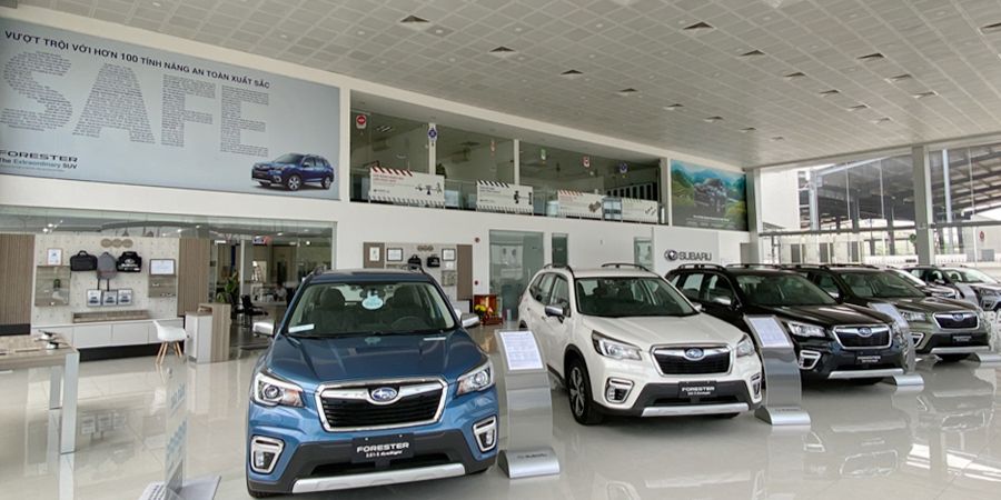 showroom xe o to subaru minh thanh