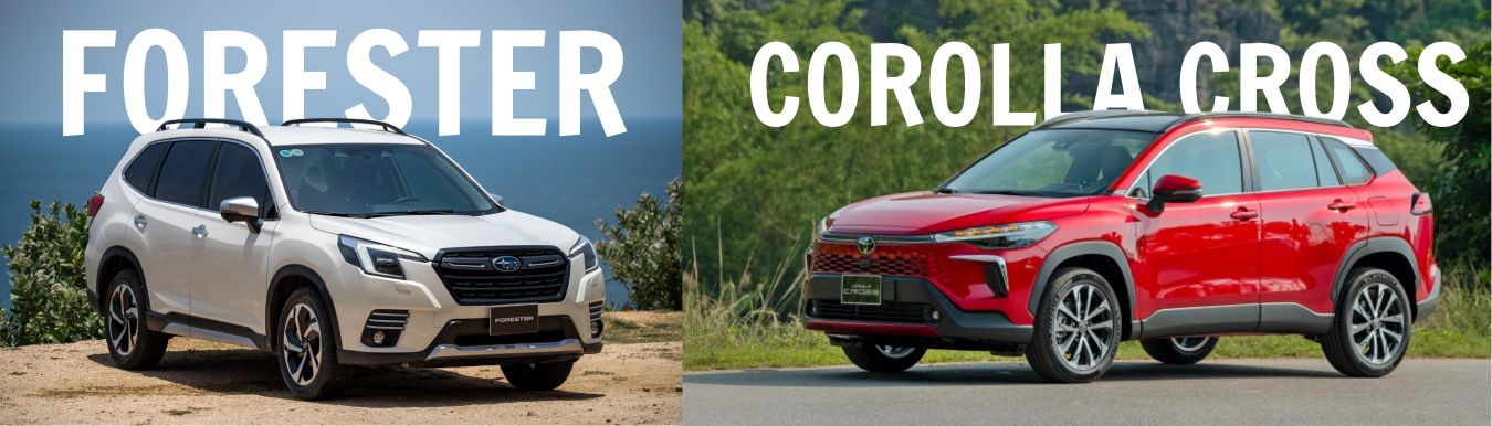 so sanh subaru forester va corolla cross ngoai that