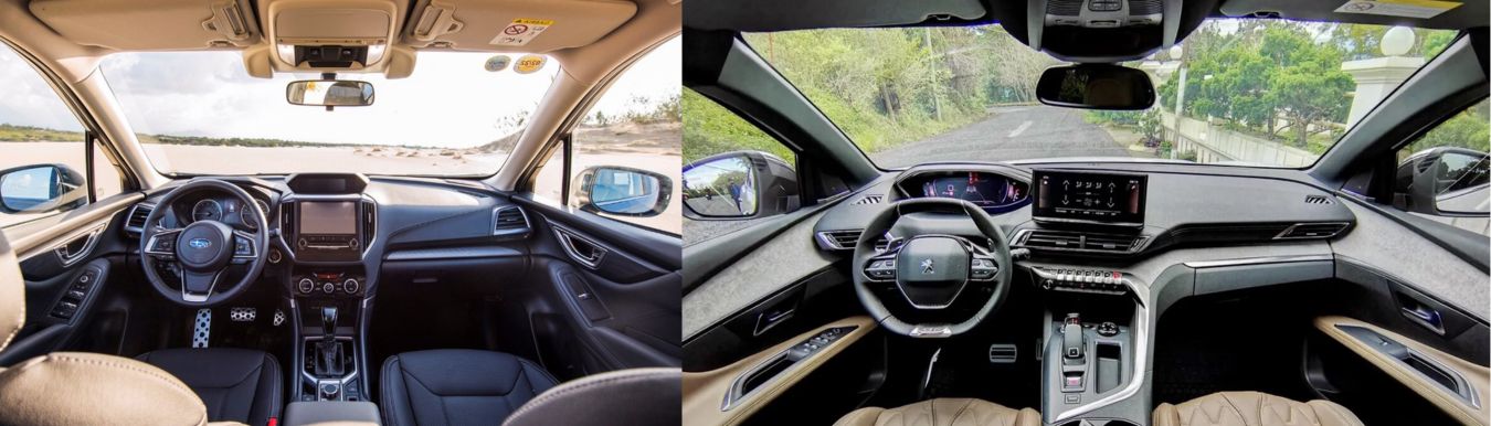 so sanh subaru forester va peugeot 3008 noi that