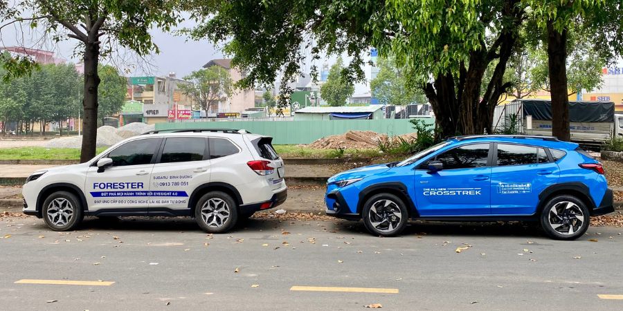 xe sự kiện lái thử subaru bình dương