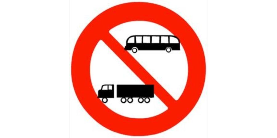Biển P.107 - Cấm ô tô khách và ô tô tải