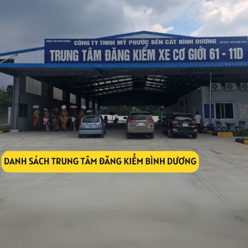 Danh sách trung tâm đăng kiểm bình dương