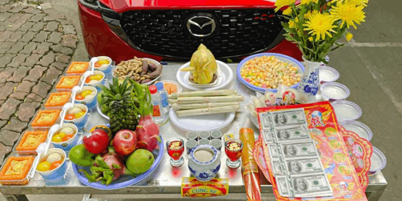 Hình Ảnh Cúng Xe Ô Tô Mới Đúng Cách