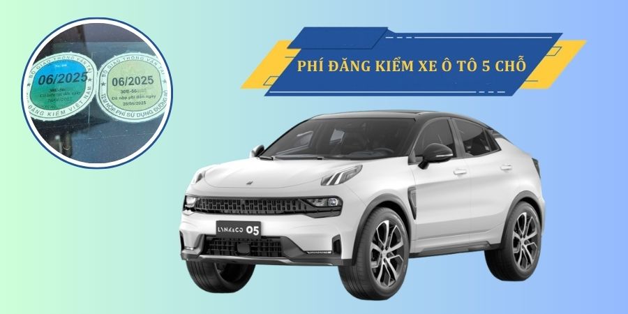 Phí đăng kiểm xe ô tô 5 chỗ