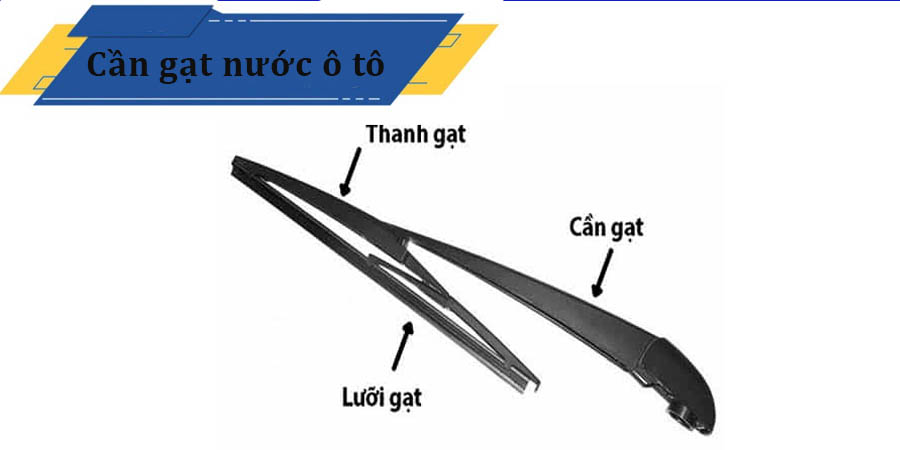 Cấu tạo của cần gạt nước