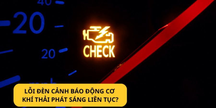Dấu hiệu nhận biết đi kèm khi đèn cảnh báo khí thải sáng