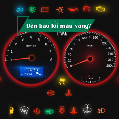đèn báo lỗi màu vàng