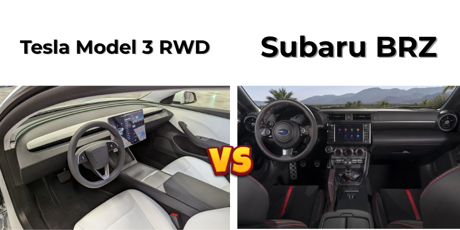 So sánh Subaru BRZ và Tesla Model 3 RWD. Xăng hay điện lợi hơn? 3 Layout va Khong Gian Su Dung