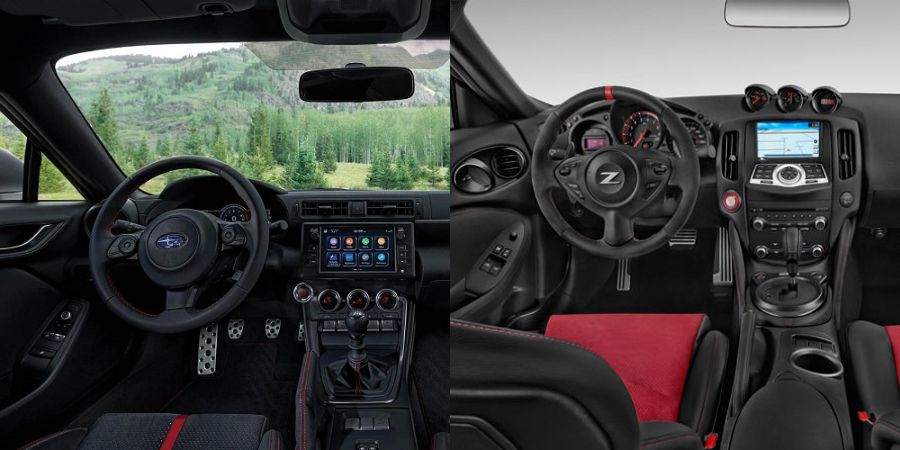 Nội thất Subaru BRZ VS Nissan 370Z