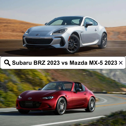 Cover Subaru BRZ 2023 vs Mazda MX 5 2023
