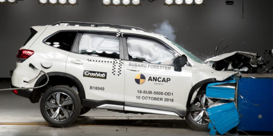 Ket qua crash test cua Subaru